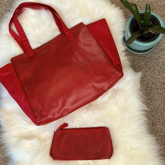 Red Shoulder Bag & Wallet - Picture 3 of 14